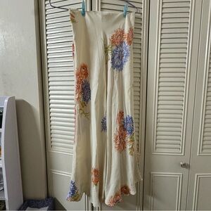VINTAGE Henri Bendel flowy floral maxi skirt